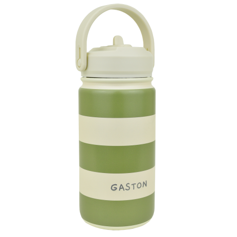 bonita cantimplora de rayas personalizable para niños