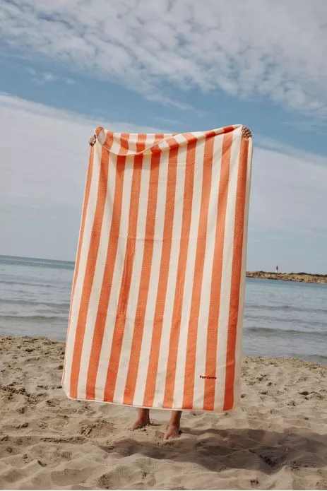 grande serviette de bain adulte rayée pour plage piscine bain