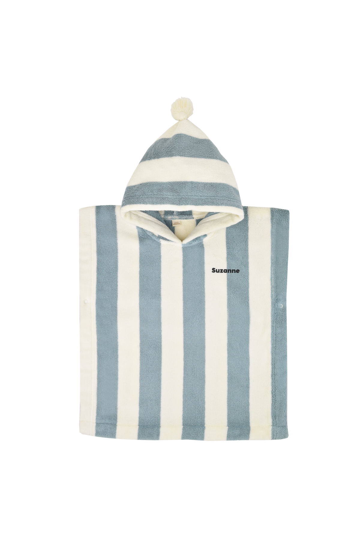 poncho a rayas de esponja personalizable para niño