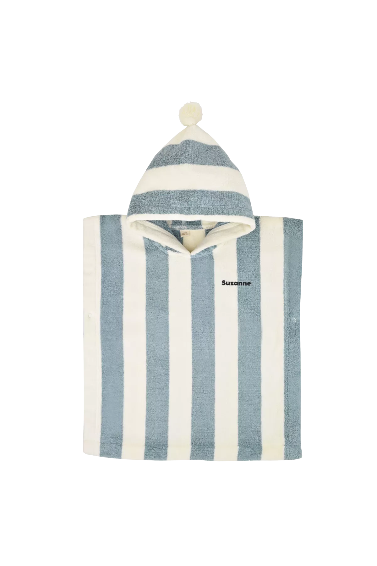 poncho a rayas de esponja personalizable para niño
