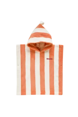 poncho a rayas de esponja personalizable para niño