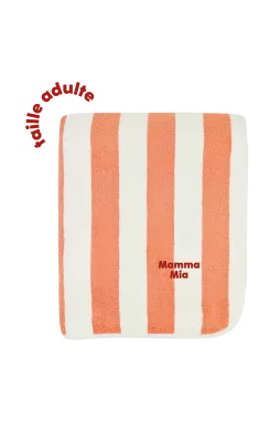 grande serviette de bain adulte rayée pour plage piscine bain