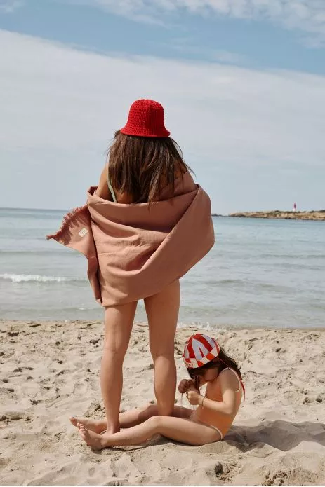 fouta de plage pour adulte - unie et à personnaliser