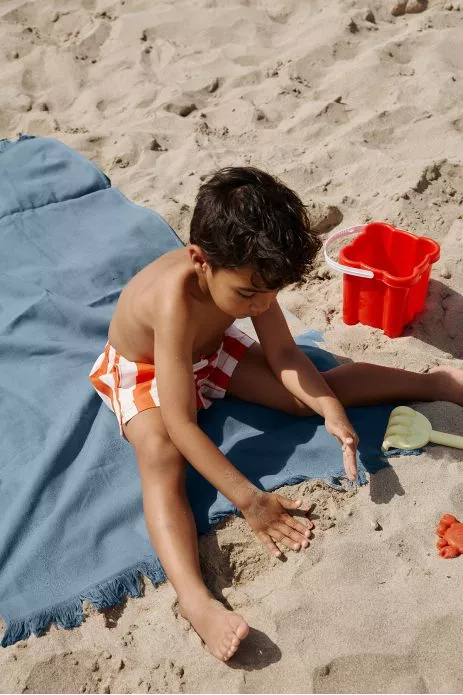 petite fouta de plage pour enfant - unie et à personnaliser