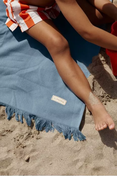 petite fouta de plage pour enfant - unie et à personnaliser
