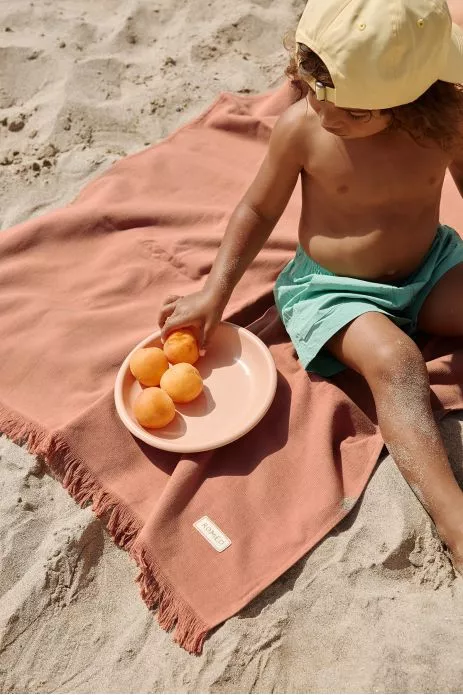 small beach fouta for children - plain and personalizable