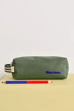 pretty plain personalized school pencil case with zip