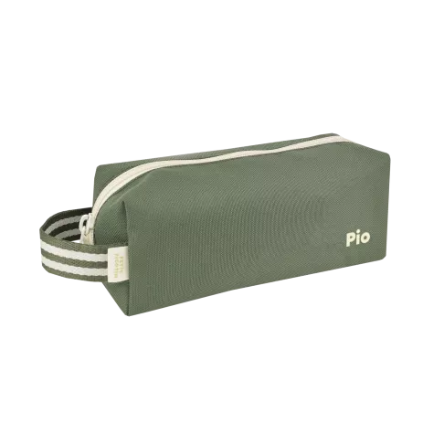 jolie trousse d'école unie et personnalisée avec zip