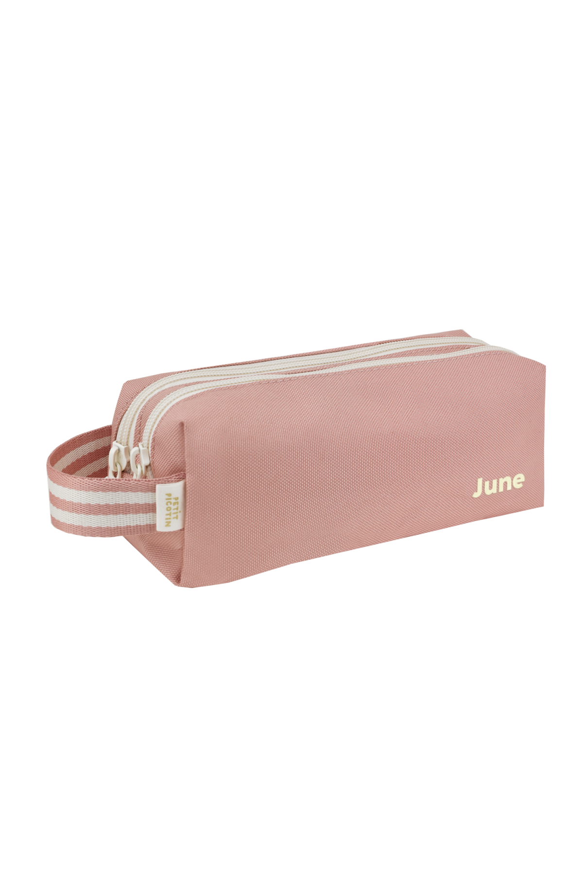 trousse à crayons enfant personnalisable avec double compartiments avec zip