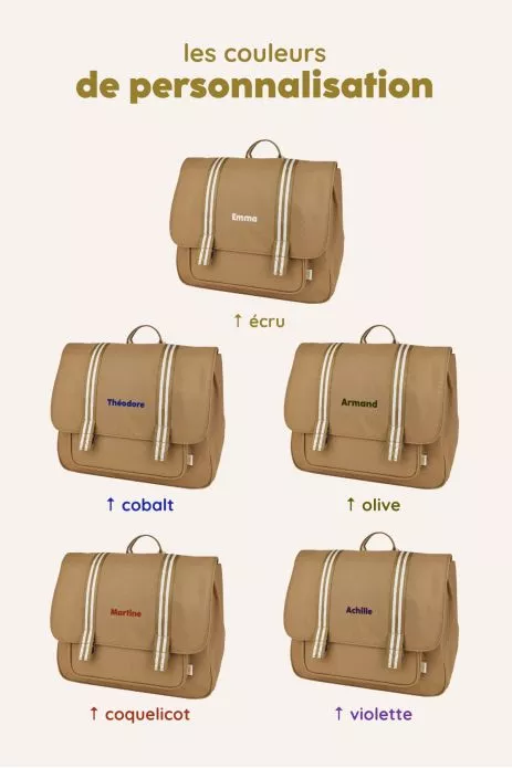 cartable école primaire enfant personnalisable