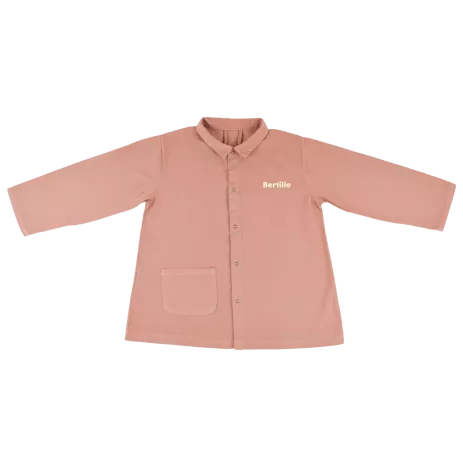 blouse enfant d'écolier en coton personnalisable avec pressions