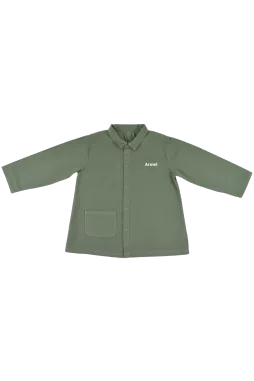 blouse enfant d'écolier en coton personnalisable avec pressions