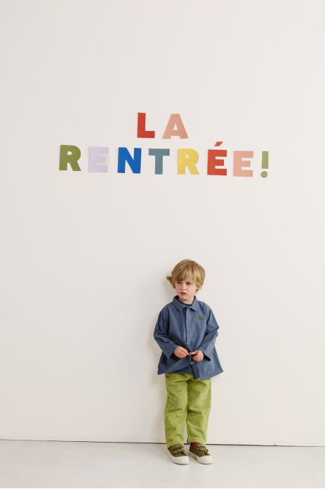 blouse enfant d'écolier en coton personnalisable avec pressions