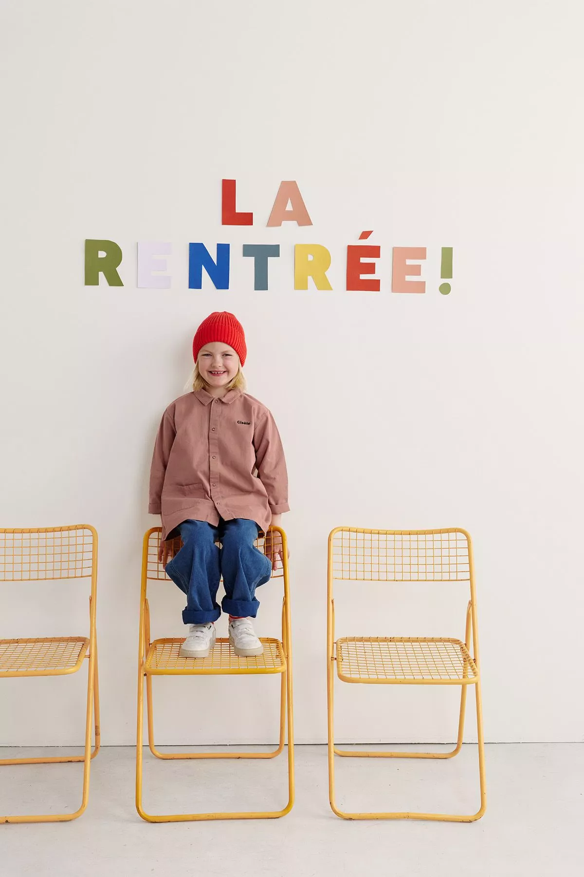 blouse enfant d'écolier en coton personnalisable avec pressions