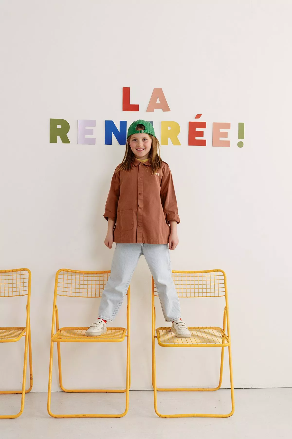 blouse enfant d'écolier en coton personnalisable avec pressions