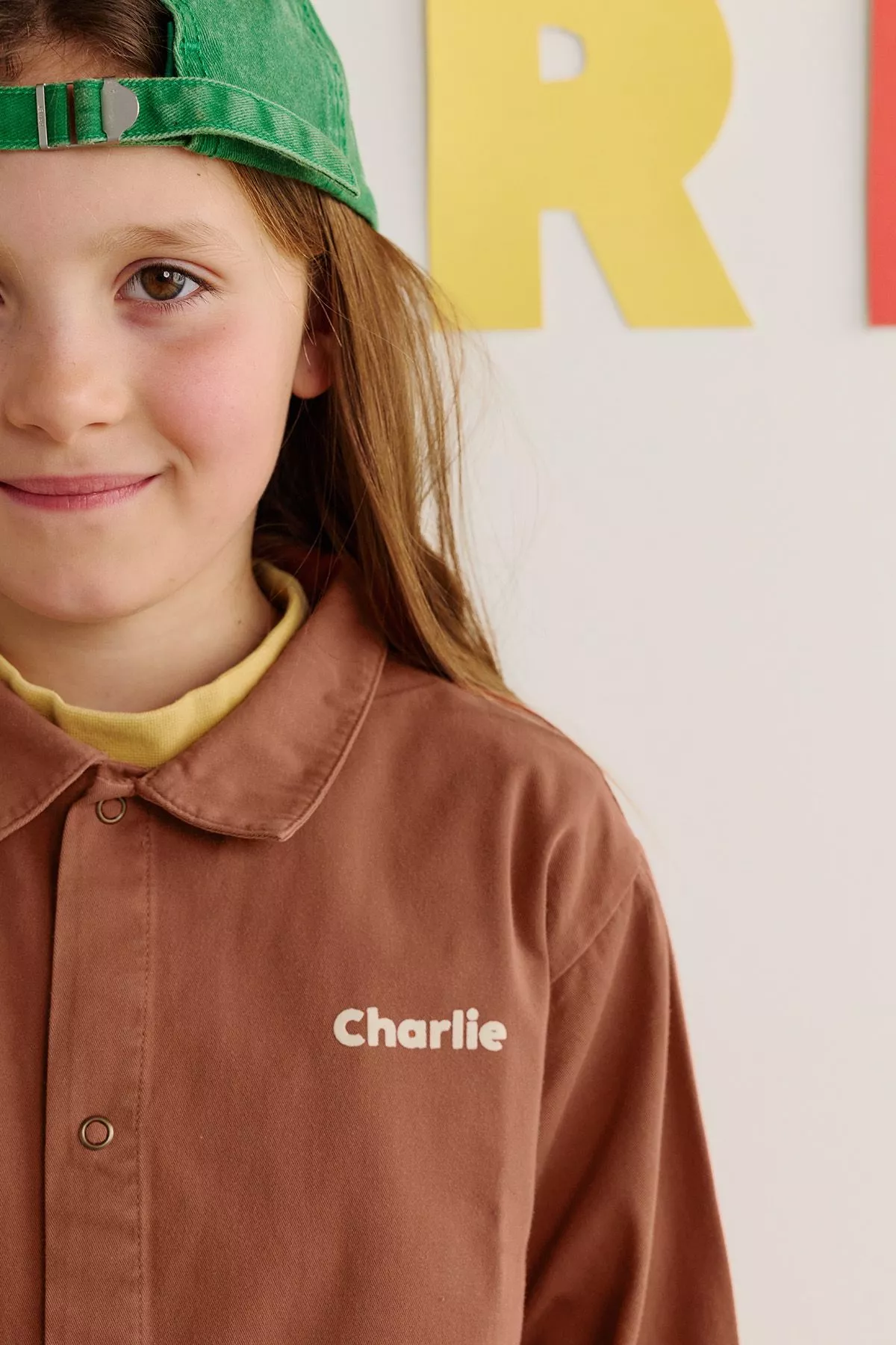 blouse enfant d'écolier en coton personnalisable avec pressions