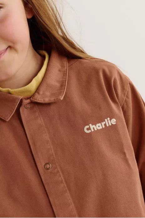 blouse enfant d'écolier en coton personnalisable avec pressions