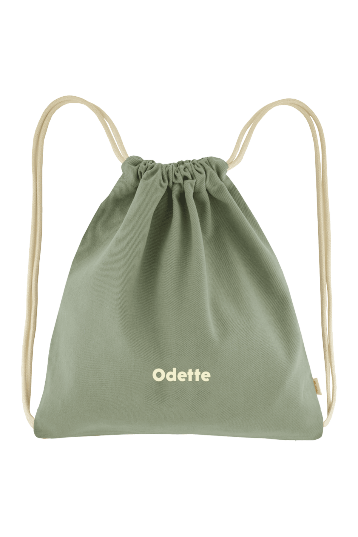 personalizable cotton drawstring bag for children's sports and activities