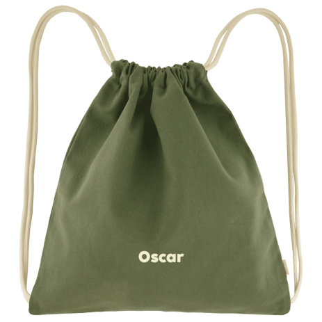personalizable cotton drawstring bag for children's sports and activities