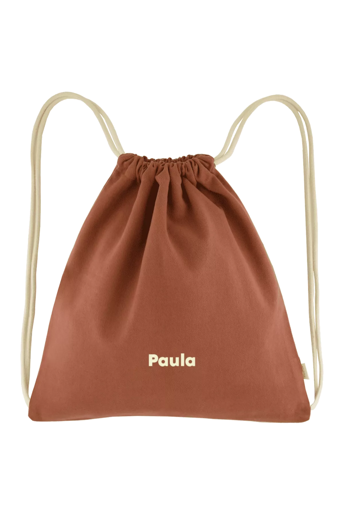 personalizable cotton drawstring bag for children's sports and activities