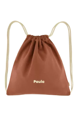 mochila de cuerdas personalizable en algodón para deporte y actividades infantiles