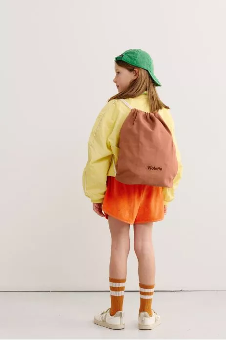 personalized cotton drawstring bag for children's sports and activities