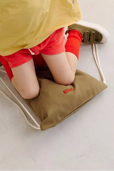 bolsa de cordón personalizable de algodón para deporte y actividades infantiles