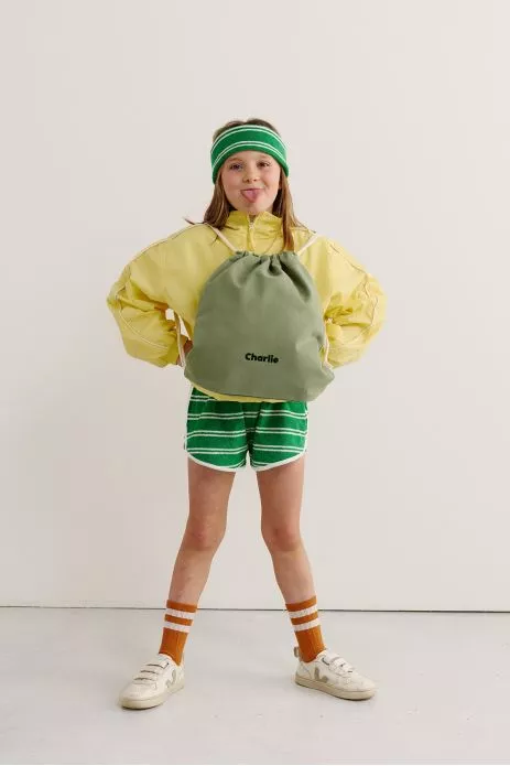 sac cordon personnalisable en coton pour le sport et activités enfant