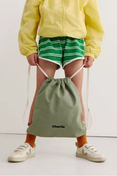 sac cordon personnalisable en coton pour le sport et activités enfant