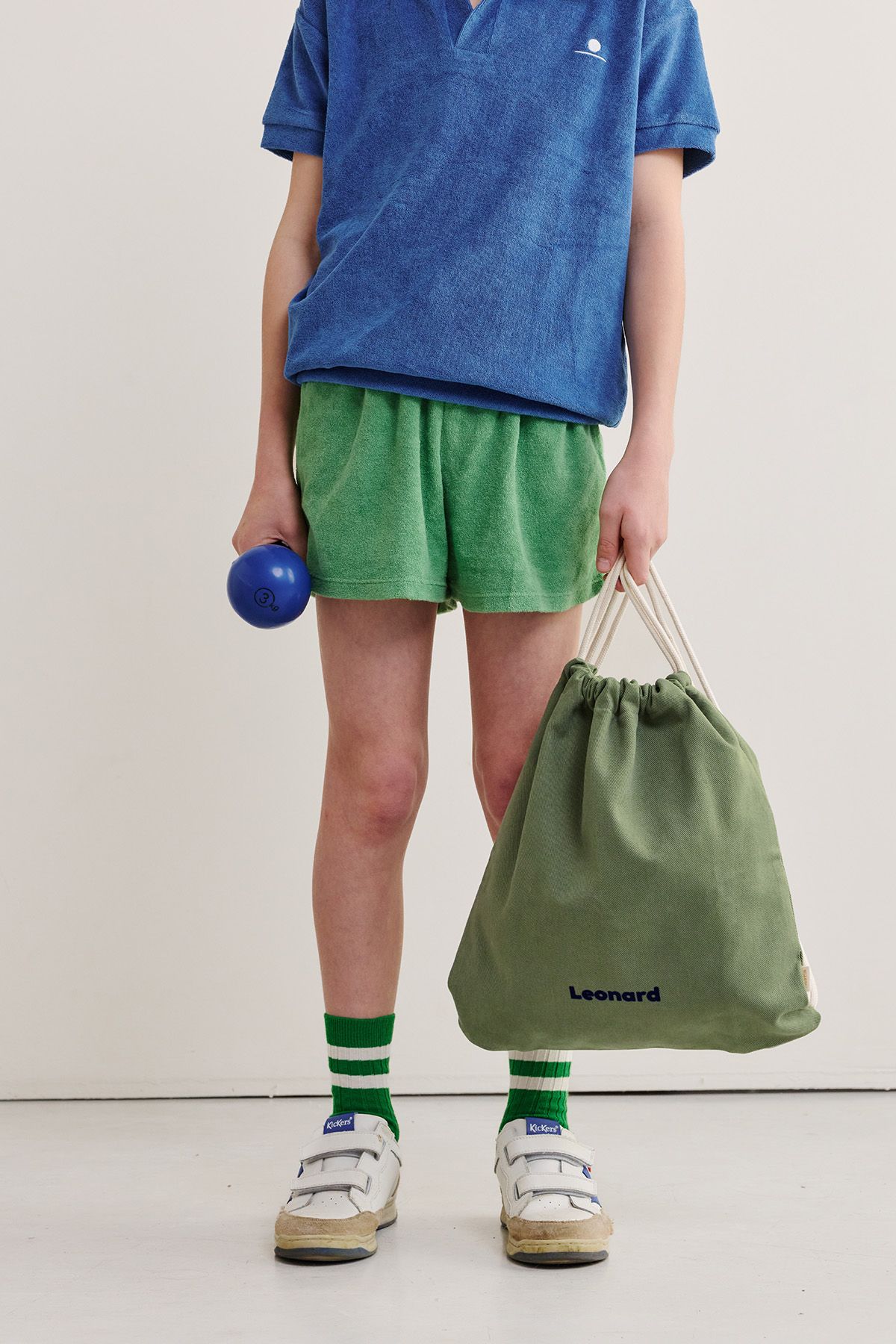 personalizable cotton drawstring bag for children's sports and activities