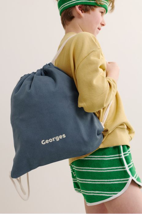 bolsa de cordón personalizable de algodón para deporte y actividades infantiles