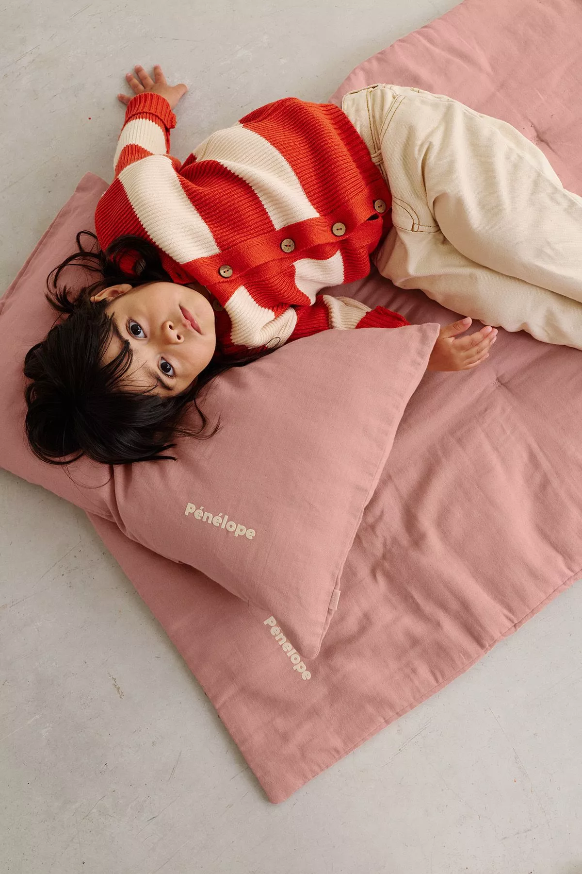 oreiller enfant personnalisable lange de coton parfait pour la sieste