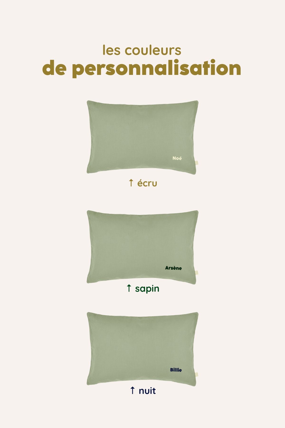 oreiller enfant personnalisable lange de coton parfait pour la sieste