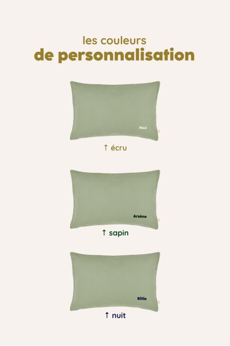 almohada infantil personalizable de muselina de algodón perfecta para la siesta