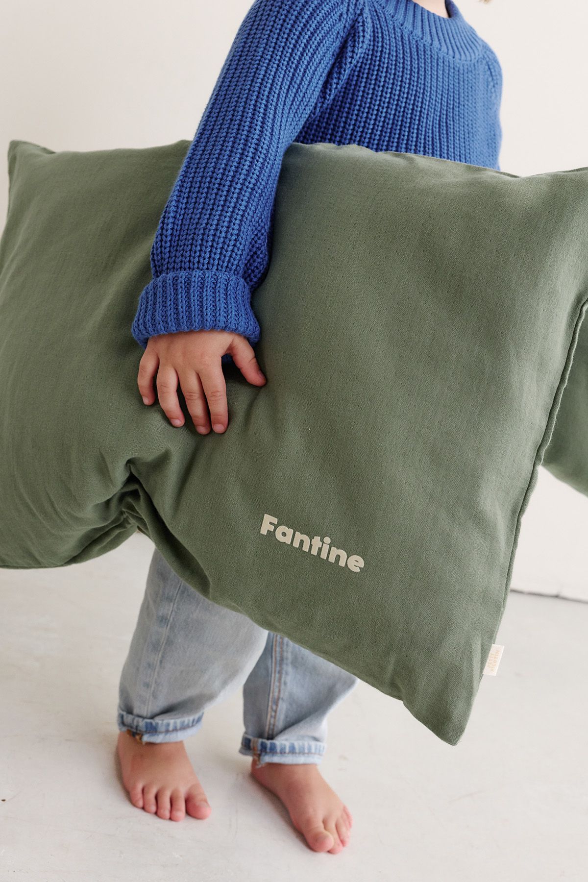 personalizable children's cotton pillow cover