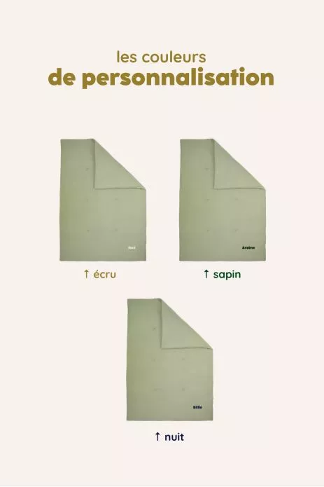 plaid tout doux personnalisé pour enfant kit sieste école