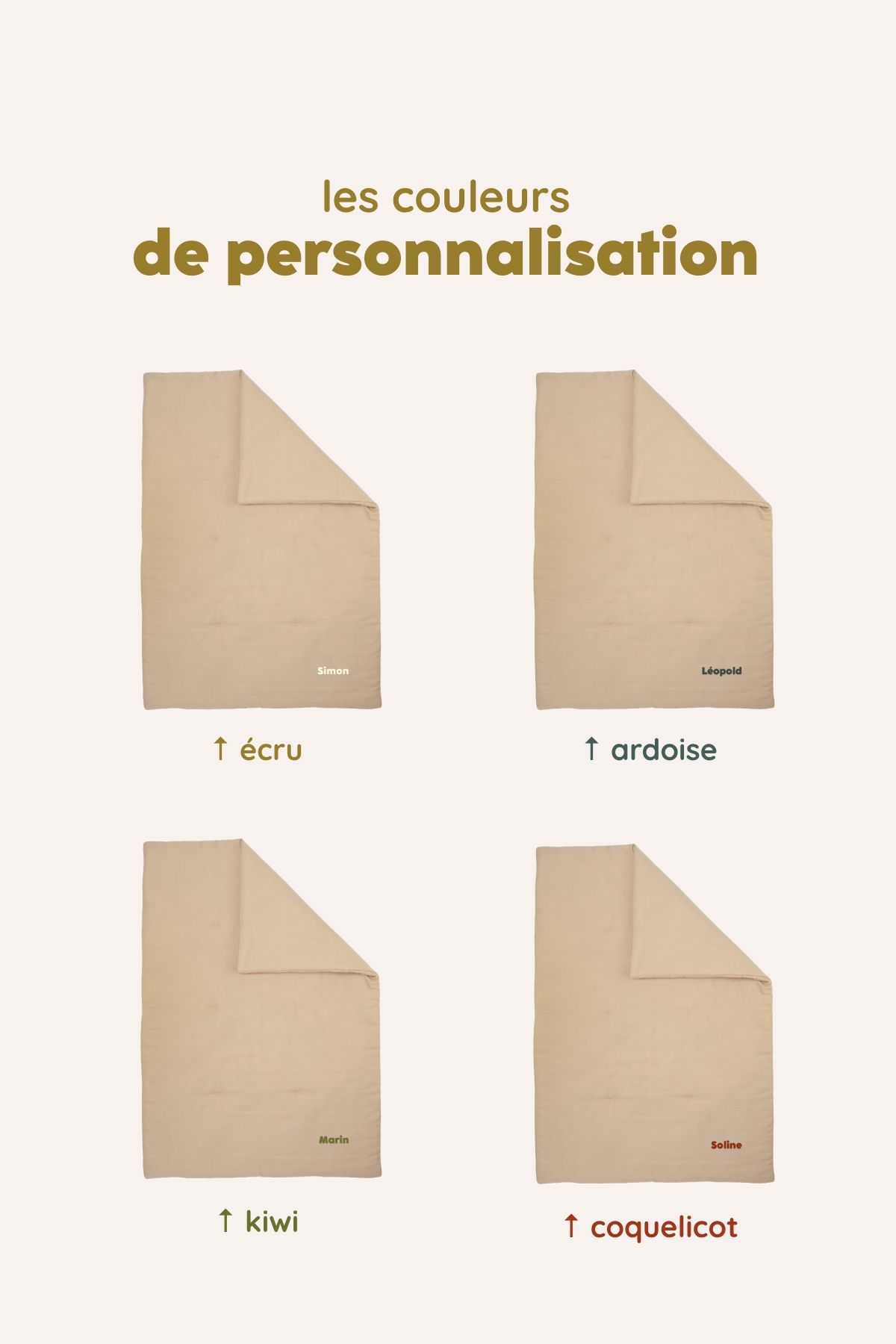 plaid tout doux personnalisé pour enfant kit sieste école