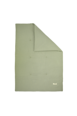 couverture matelassée pour bébé unie et personnalisable