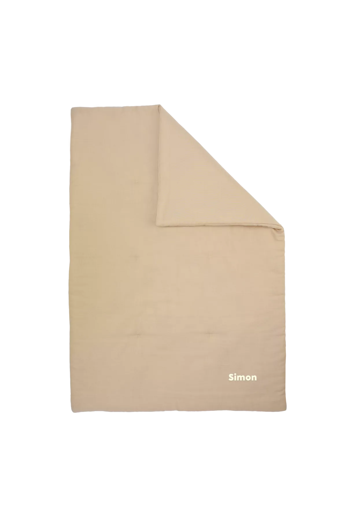 couverture matelassée pour bébé unie et personnalisable