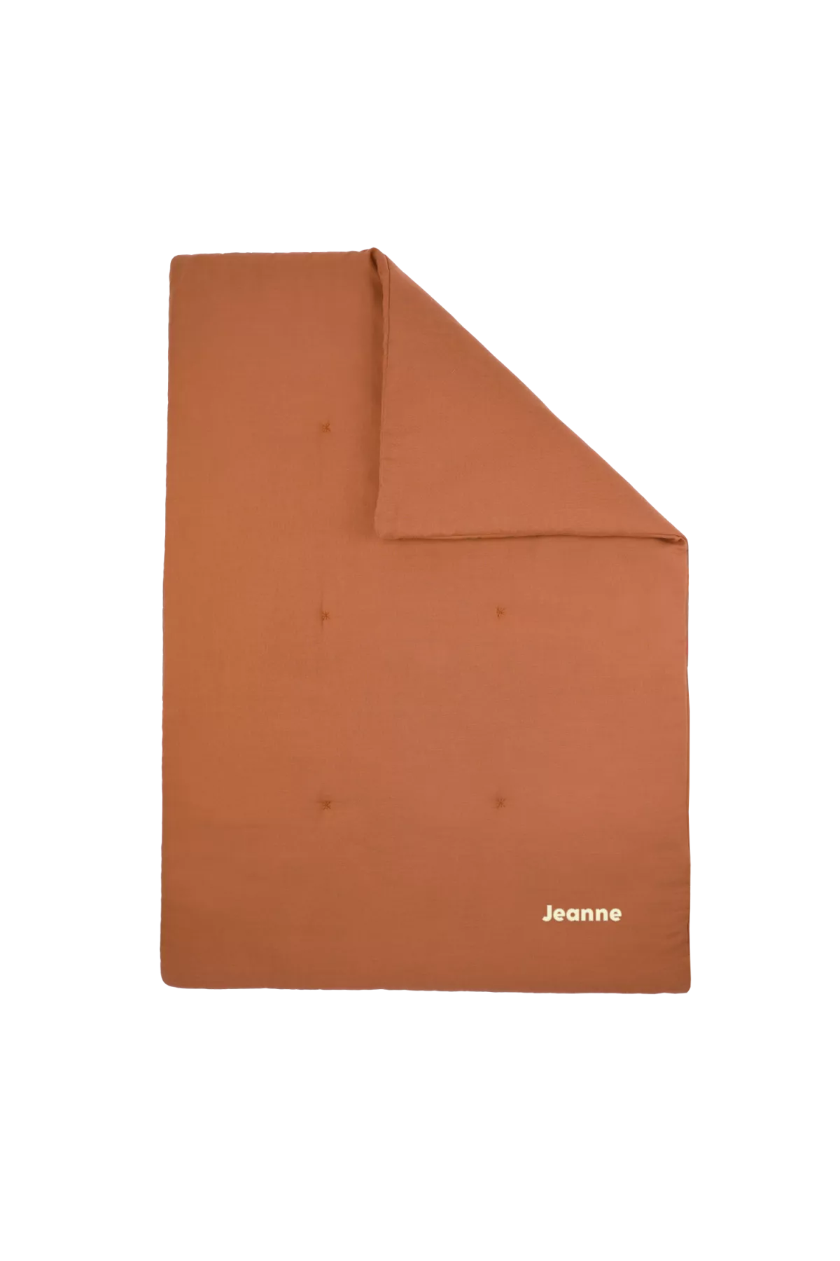 couverture matelassée pour bébé unie et personnalisable