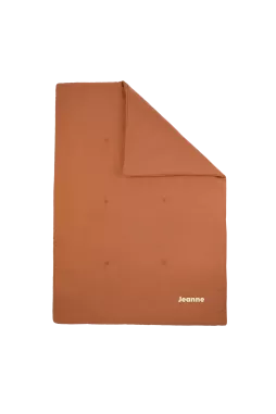 couverture matelassée pour bébé unie et personnalisable