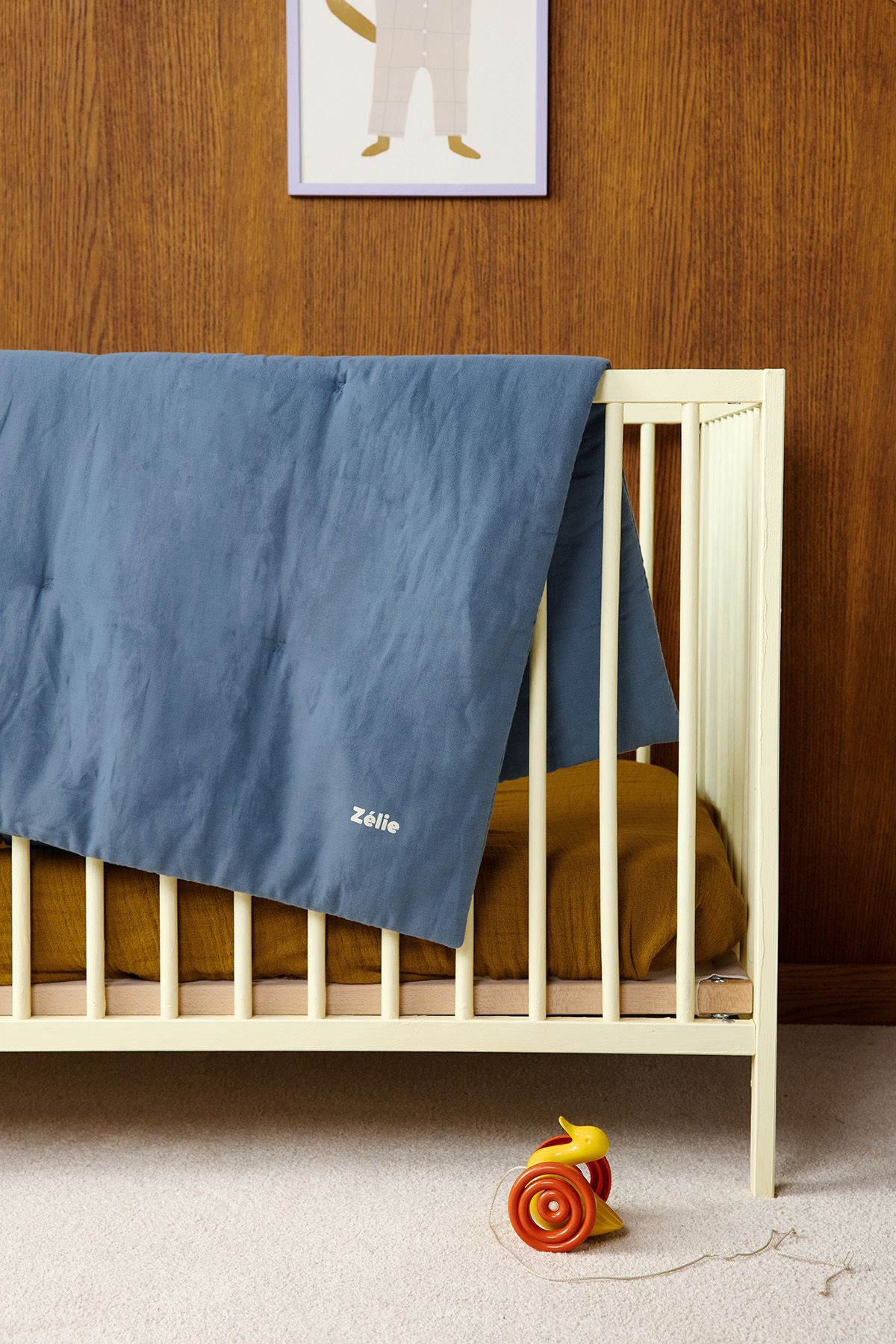 couverture matelassée pour bébé unie et personnalisable