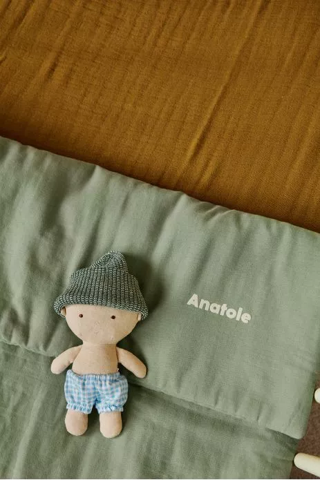couverture matelassée pour bébé unie et personnalisable