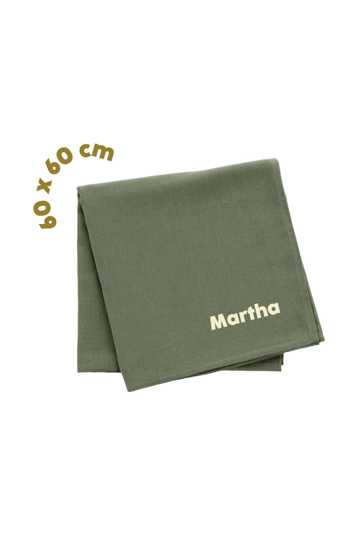small personalized cotton muslin for baby