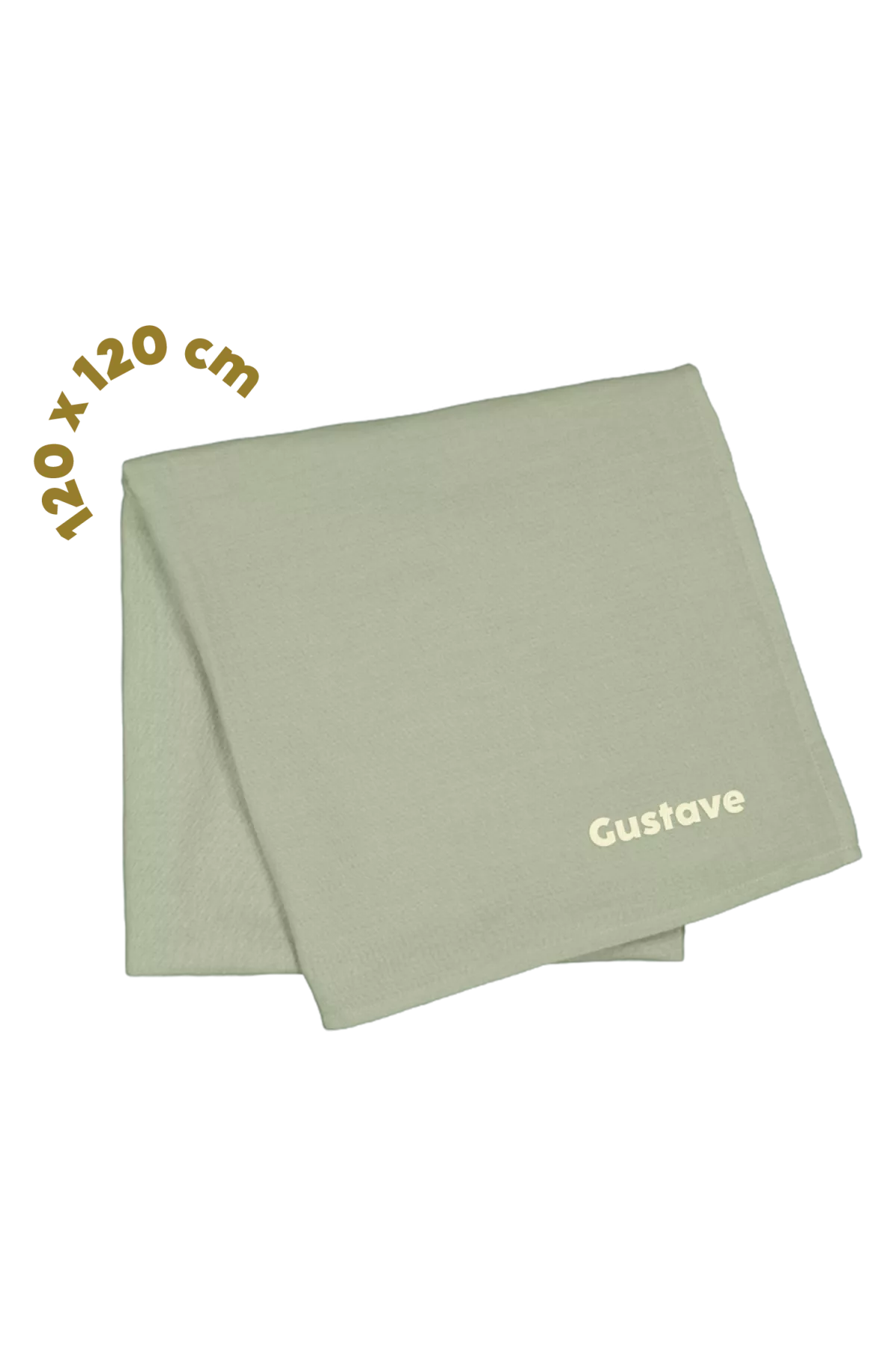 personalizable large baby swaddle in super-soft cotton