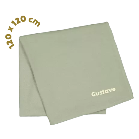 personalizable large baby swaddle in super-soft cotton