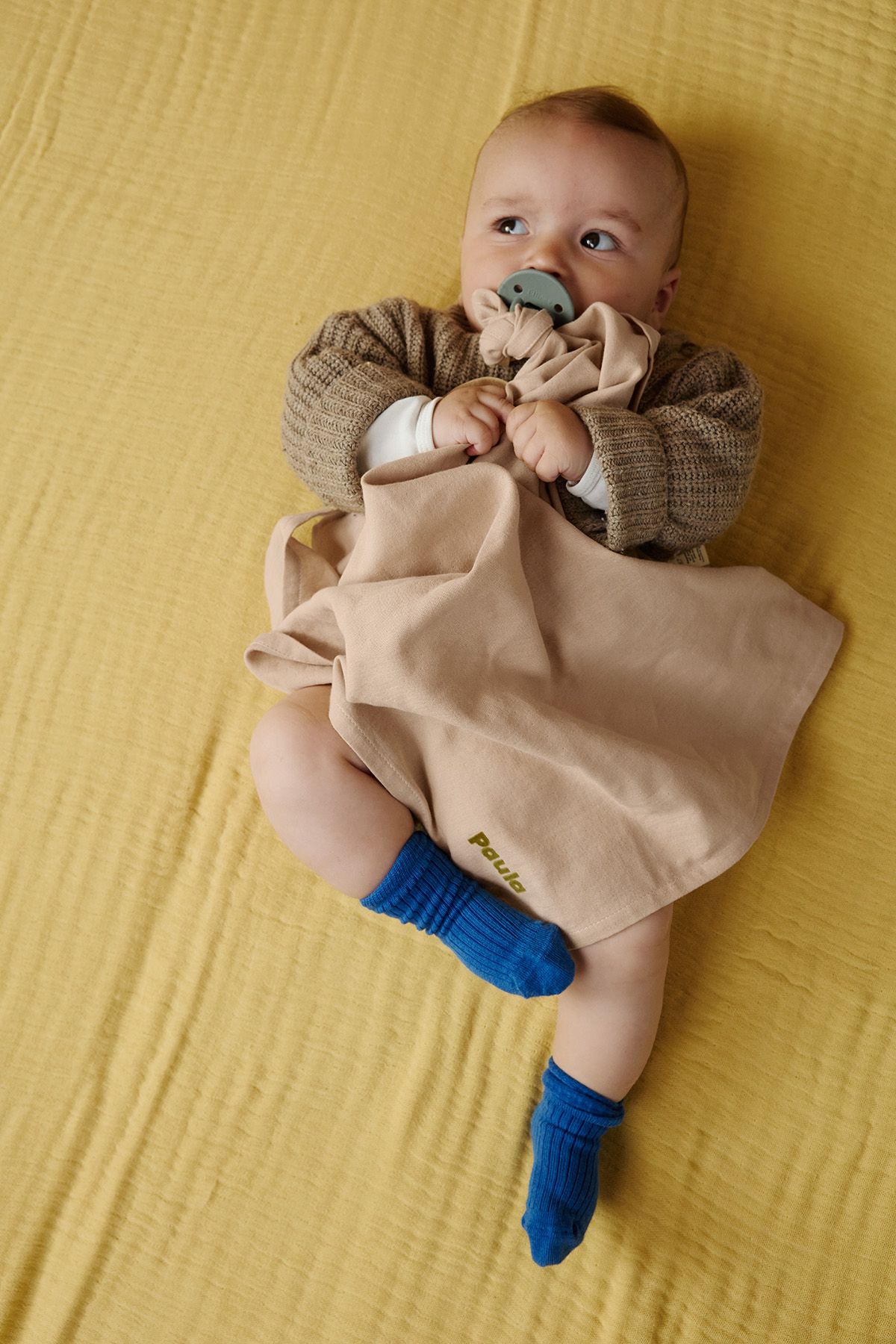 small personalized cotton swaddle for baby