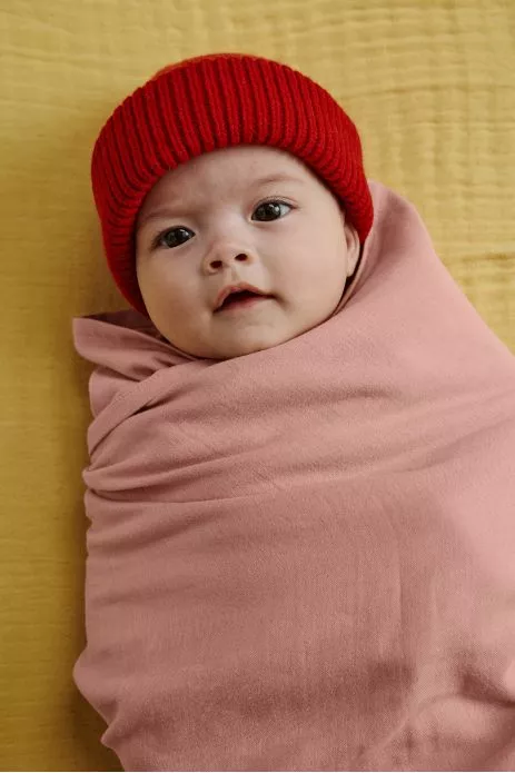 grand lange pour bébé personnalisable en coton tout doux