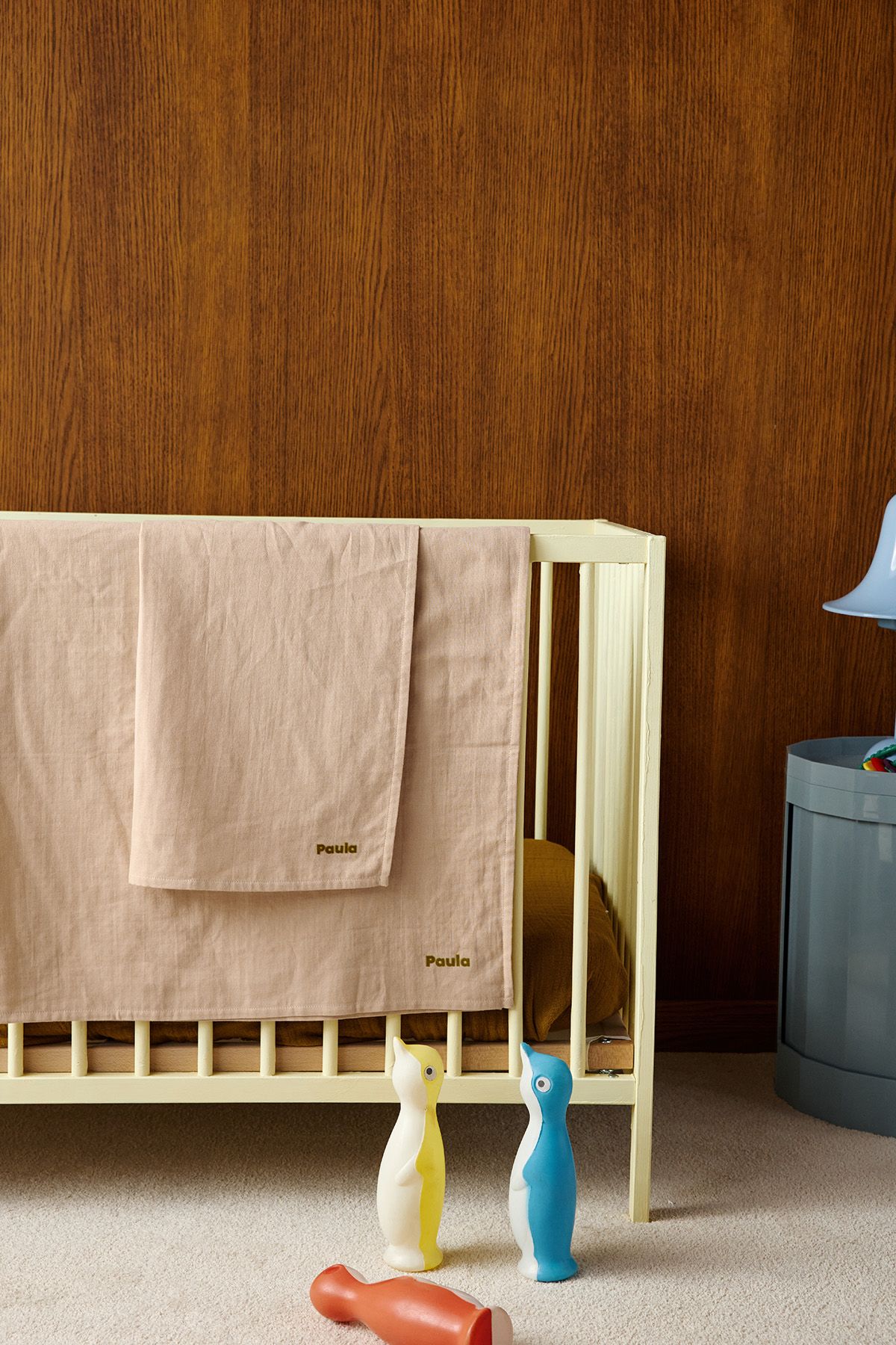 large personalisable swaddle for baby in super soft cotton