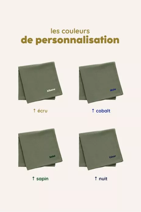 grand lange pour bébé personnalisable en coton tout doux